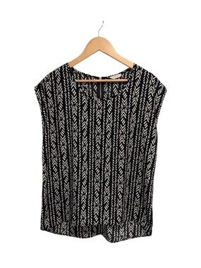Paper Kite Women’s Black & White Patterned Sleeveless Top